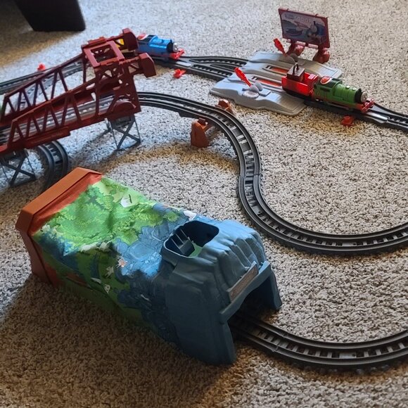 Thomas & Friends Talking Thomas & Percy COMPLETE TRAIN SET - Picture 6 of 11